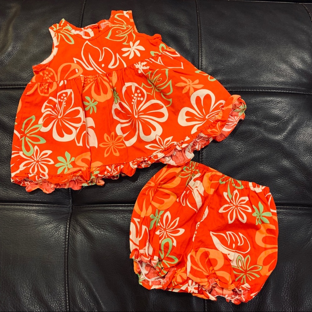 ❤️❤️SOLD❤️❤️ Baby Hawaiian outfit 🌺